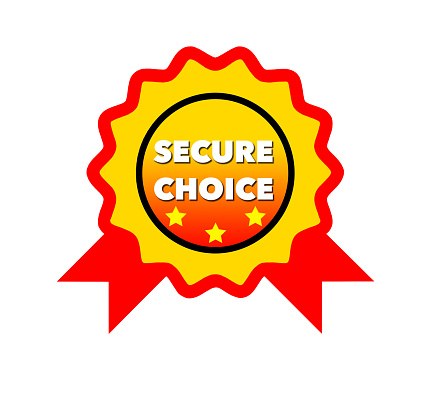 secure choice badge on white background