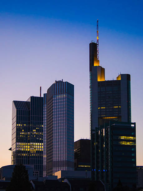 istock Skyline of Frankfurt, Germany, at sunset 522522169