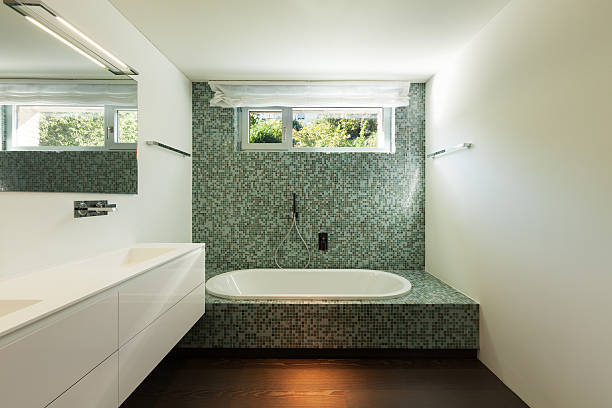 istock Interior of modern house, bathroom 522526317