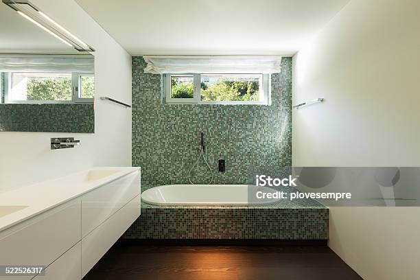 Interior Of Modern House Bathroom Stock Photo - Download Image Now - Apartment, Architecture, Bathroom