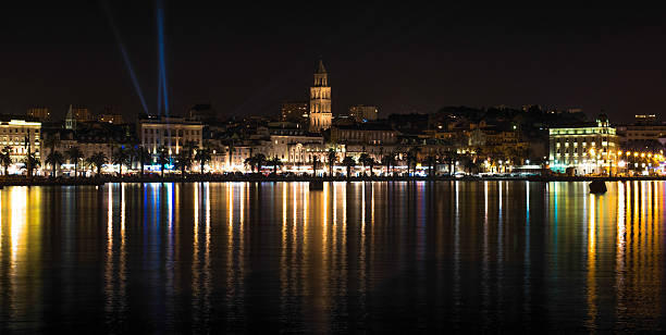 istock Peaceful Night in Split, Croatia Looking at Sveti Duje Belltower 522530546