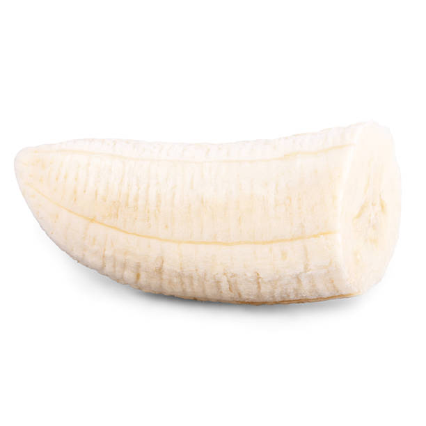 istock Banana slice isolated on white background 522536608