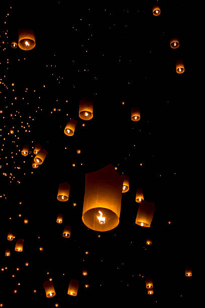 istock Floating lantern in Yee Peng festival 522538805