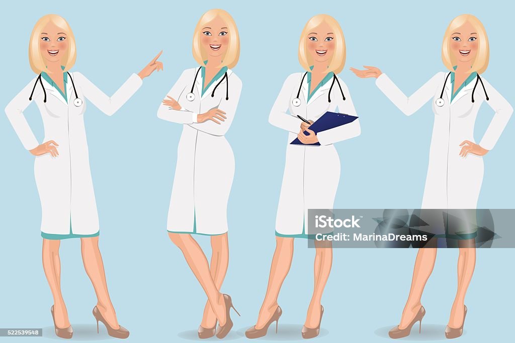 Female Doctor Adult stock vector
