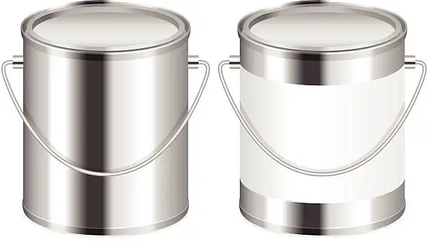 Vector illustration of paint can