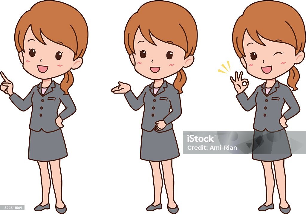 woman_pose the cute simple style woman 30-39 Years stock vector