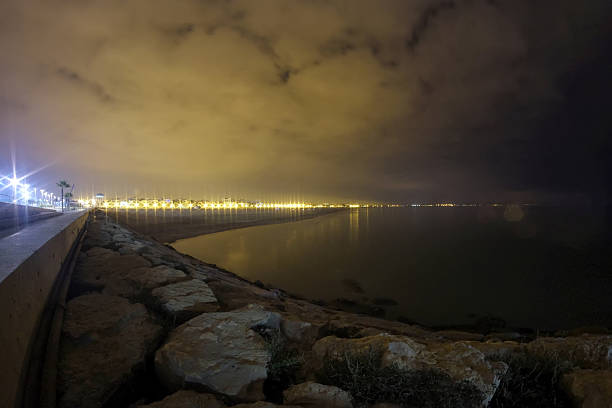 istock Valencia Bay at night, Valencia, Spain 522542863
