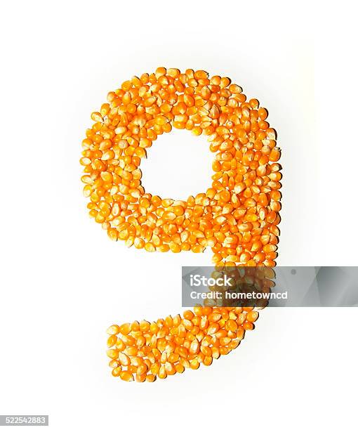 Corn Number 9 Stock Photo - Download Image Now - Close-up, Concepts, Concepts & Topics