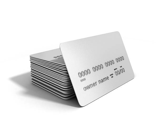 istock blank credit cards with chrome numbers isolated on white 522543034