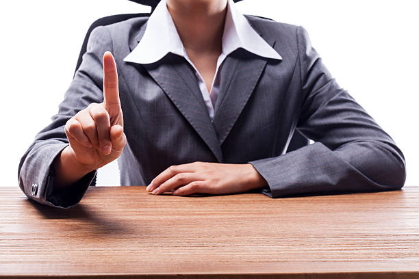 istock Businesswoman Counting One 522543055