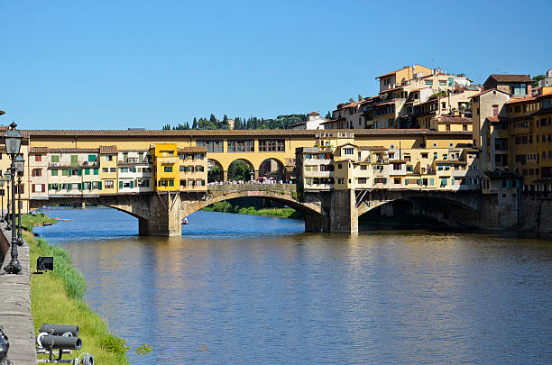 ponte velha, florence 2 - italy florence italy bridge tuscany imagens e fotografias de stock