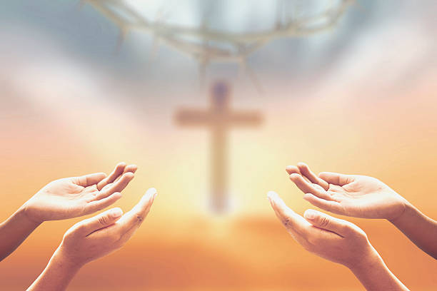 istock Hands of man praying 522544809