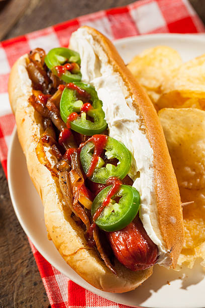 istock Homemade Seattle Style Hot Dog 522545910