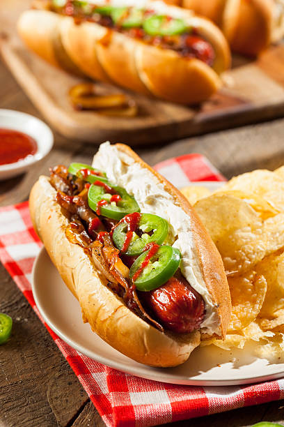 istock Homemade Seattle Style Hot Dog 522545940