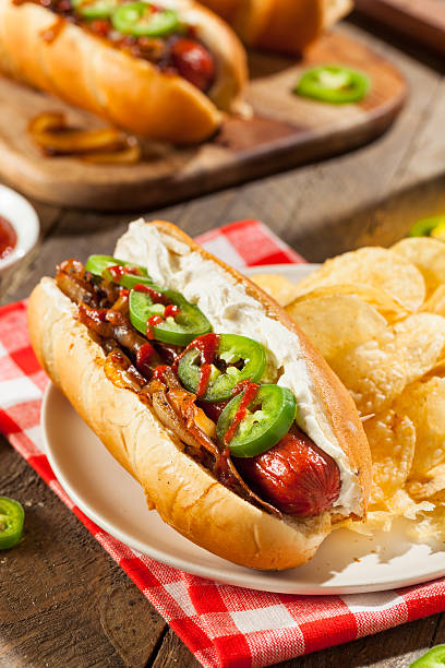 istock Homemade Seattle Style Hot Dog 522546116