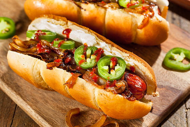 istock Homemade Seattle Style Hot Dog 522546132