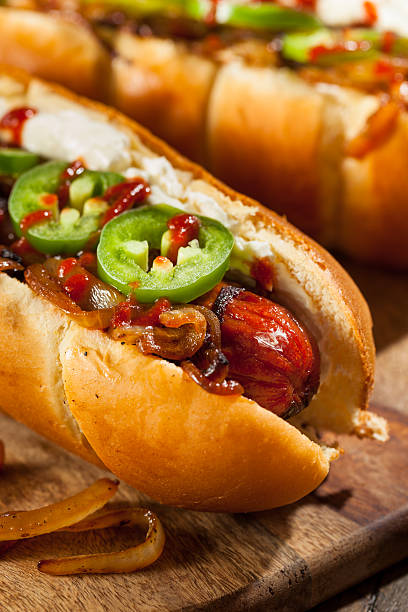 istock Homemade Seattle Style Hot Dog 522546178