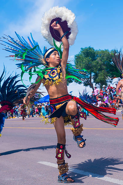 GallupCity in New Mexico USA Inter-Tribal cerimónia indiano - fotografia de stock