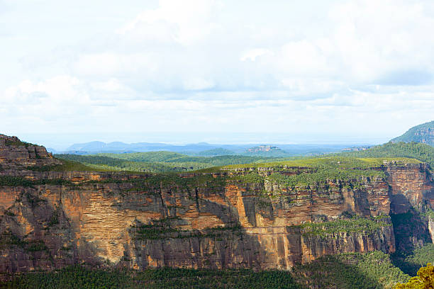 istock Blue Mountains national park in NSW Australia, copy space 522550670