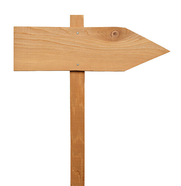 istock Arrow Wood Sign 522550724