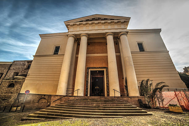 istock front view of Immacolata Concezione cathedral in Alghero 522551646