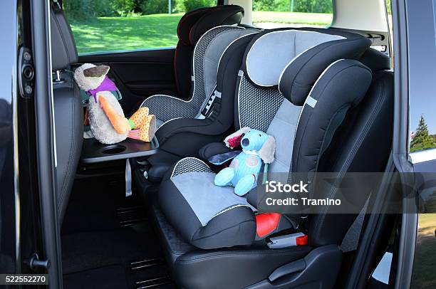 Seats For Children In Minivan Stock Photo - Download Image Now - Car Safety Seat, Car, Baby Seat