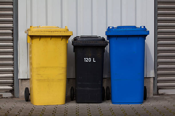 istock Bins For Collection Of Recycle Materials. Plastic bins. Garbage 522552974