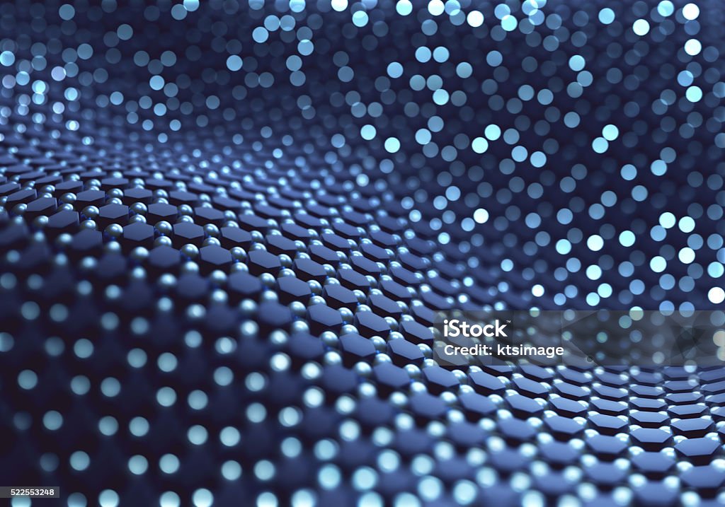 Abstract Hexagonal Structure Abstract background hexagonal structure. Image concept of technology to use as background. Material Stock Photo