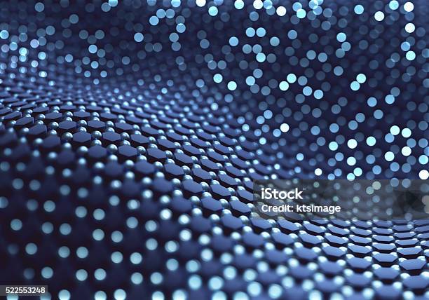 Abstract Hexagonal Structure Stock Photo - Download Image Now - Material, Composite Image, Science