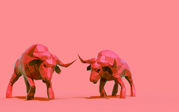 istock Origami Bull LowPoly animals Concept 522555606