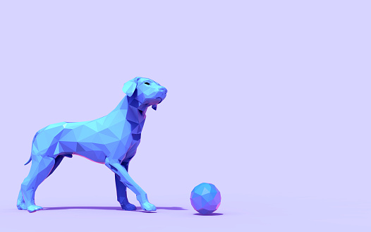 lowpoly animals Origami Dog Low Poly and Creativity Design and Concept
