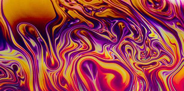 rainbow (무지개) 색상 생성한 비누, 풍선말 - 6995 뉴스 사진 이미지