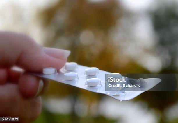 Antidepressants Against A Landscape At Fall Stock Photo - Download Image Now - Anti-Depressant, Pharmacy, Blister Pack