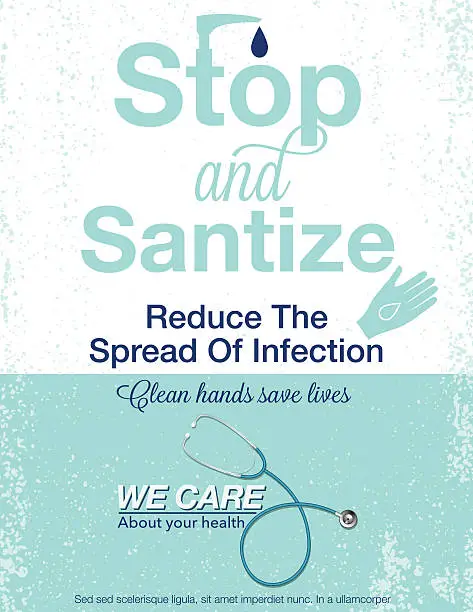 Vector illustration of Hand Sanitizer Poster