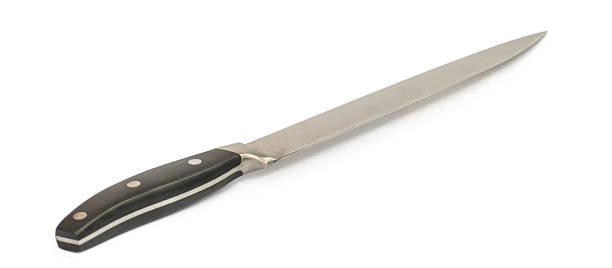 istock Chef's knife isolated on white with clipping path. 522579541