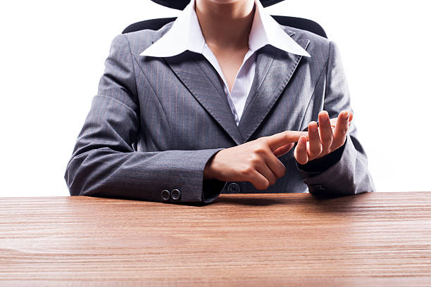 istock Businesswoman Pointing at Her Palm 522581295
