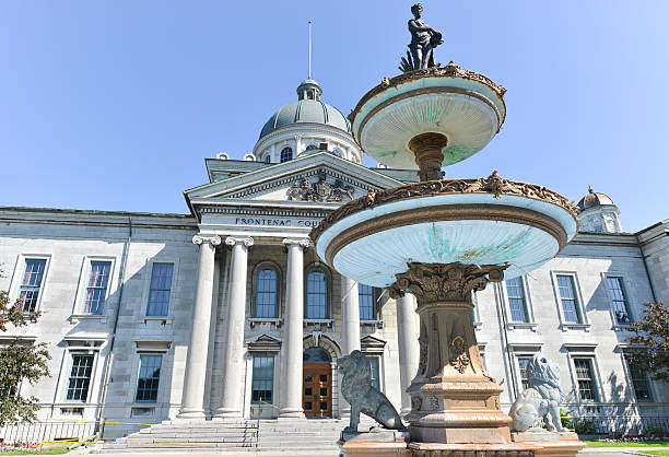Frontenac County Court House in Kingston, Ontario, Canada Frontenac County Court House in Kingston, Ontario, Canada.The Neoclassical building is the Courthouse for Frontenac County, Ontario. kingston ontario photos stock pictures, royalty-free photos & images