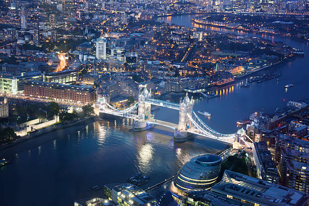 istock London at night with urban architectures and Tower Bridge 522584709