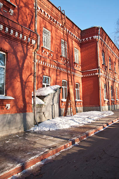istock The old hospital building of red brick 522599367