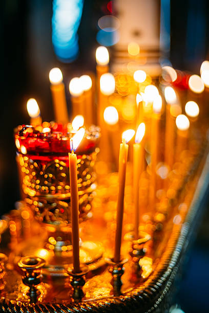 istock Interior Of Belarussian Orthodox Church In Easter 522599451