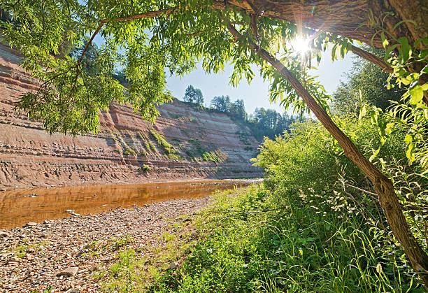 istock High steep river bank Strelna. 522600439