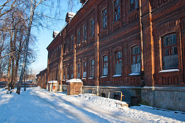 istock The old hospital building of red brick 522600621