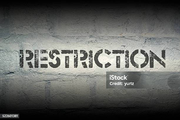 Restriction Stock Photo - Download Image Now - Authority, Brick, Brick Wall