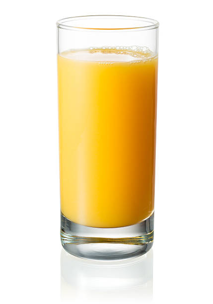 istock Glass of orange juice on white background. With clipping path 522603513
