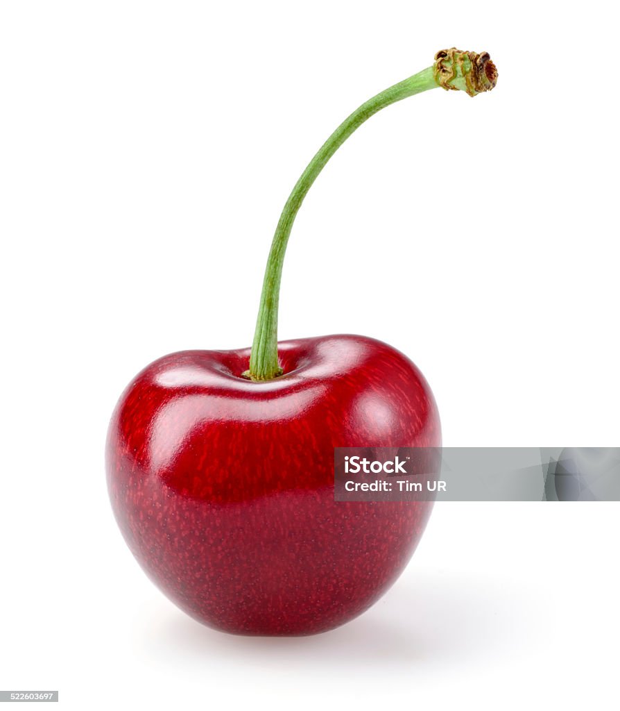 Sour cherry isolated on white background Cherry Stock Photo