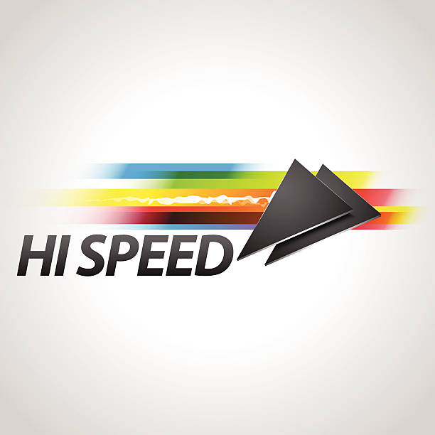 Hi Speed Data connection vector art illustration