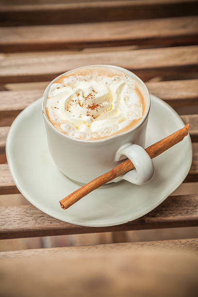 istock Hot Cappuccino with Cream and Cinnamon 522619093