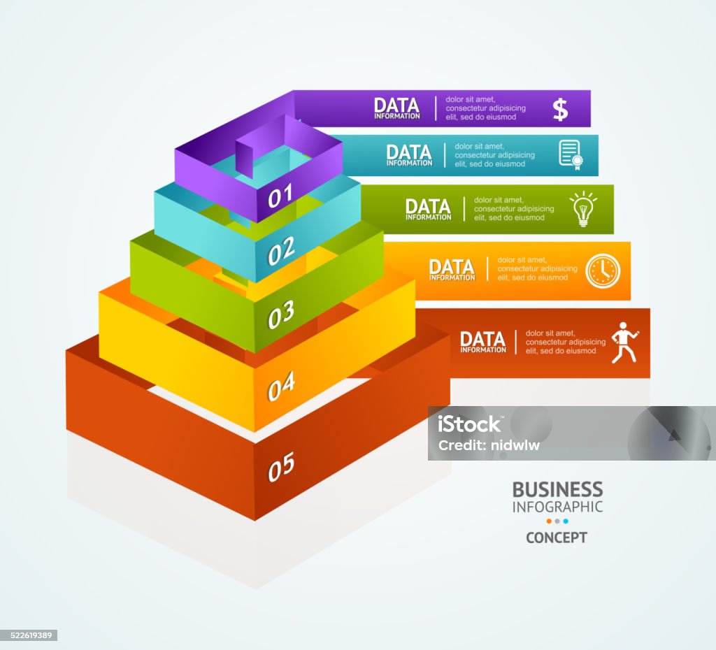 Web Design Pyramid Vector Pyramid Chart For Infographics Design Stock Illustration ...