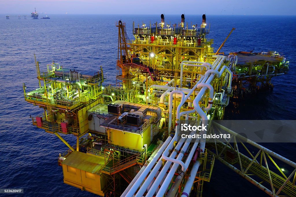 Mexican offshore platform offshore platform in gulf of mexico Offshore Platform Stock Photo