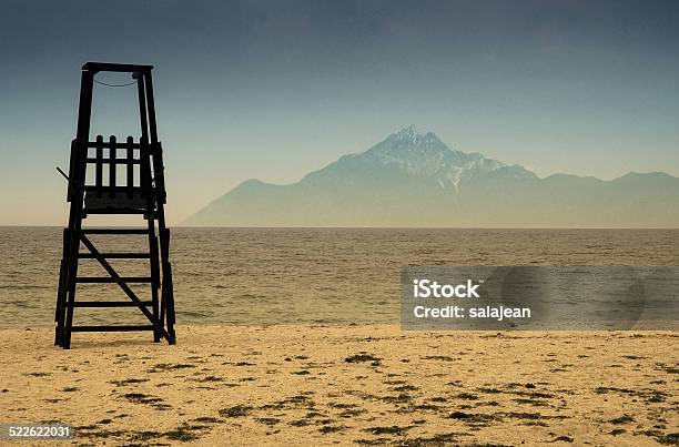 Baywatch Tower On The Beach Stock Photo - Download Image Now - Bay of Water, Beach, Blue